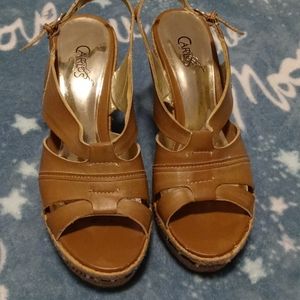 Carlos Santana embellished wedges sz 9M